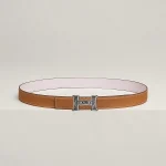 Mini Constance Touareg belt buckle & Reversible leather strap 24 mm